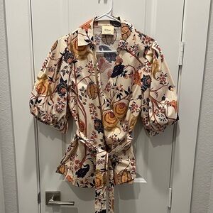 Elie Tahari Multicolor Floral Top